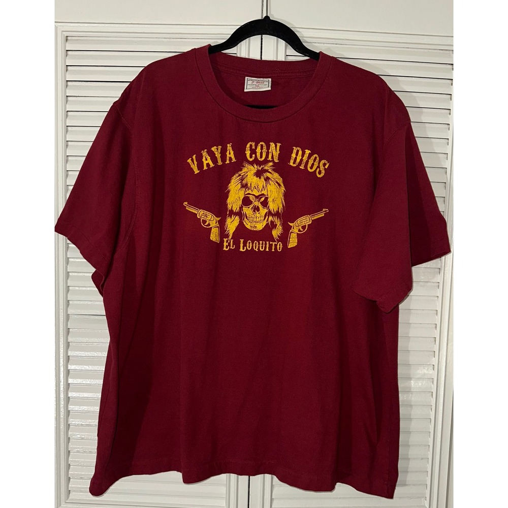Vintage Vaya Con Dios El Loquito Skull Single Stitch Steve & Barrys Tee Size XXL